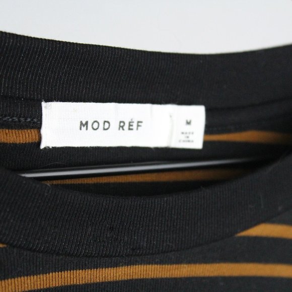 Mod Ref Black & Red Long Sleeve Striped Blouse - Picture 6 of 6